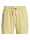 Polo Ralph Lauren Traveler Icon Logo Slim Fit Mid Swim Shorts In Yellow