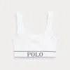Polo Ralph Lauren Seamless Cropped Scoopneck Tank In White
