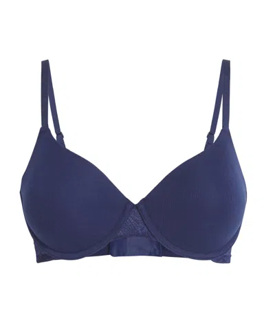 Polo Ralph Lauren Seamless T-shirt Demi Bra In Navy
