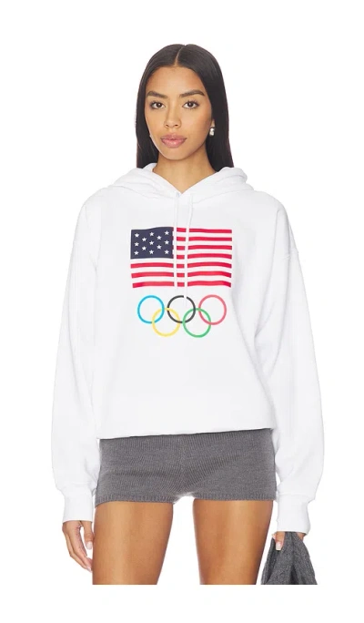 Polo Ralph Lauren Seasonal Fleece Hood Sweatshirt In White