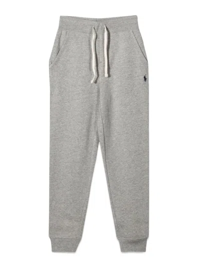 Polo Ralph Lauren Seasonal Fleece Jogger Bottoms For Boys In Grey