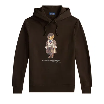 Pre-owned Polo Ralph Lauren Seasonal Fleece Long-sleeve Sweatshirt 'antique Brown/heritage Bear' | Men's Size