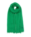 Polo Ralph Lauren Seasonless Signature Solid Scarf In Green