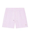 Polo Ralph Lauren Swim Trunks Striped Elastic Waistband In Pink