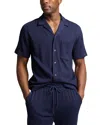 Polo Ralph Lauren Seersucker Pajama Shirt In Blue