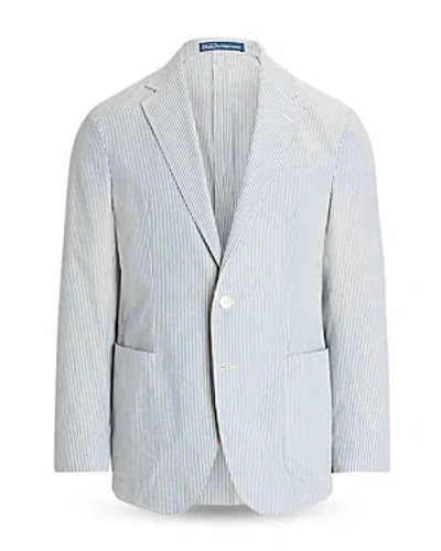 Polo Ralph Lauren Men's Seersucker Single-breasted Sport Coat In Vintage Blue Cream