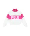Polo Ralph Lauren Logo French Terry Quarter-zip Pullover In White