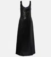 Polo Ralph Lauren Sequined Maxi Dress In Polo Black