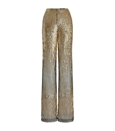 POLO RALPH LAUREN SEQUINNED SHEER BRADLEE TROUSERS
