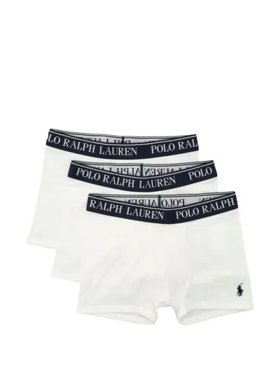 Polo Ralph Lauren Kids' Set Logo-waistband Trunks In White