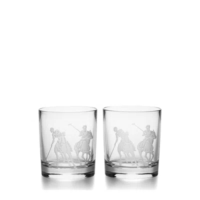 Polo Ralph Lauren Set Of 2 Garrett Old Fashioned Glasses In Clear