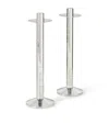 Polo Ralph Lauren Set Of 2 Montgomery Candlesticks In Black
