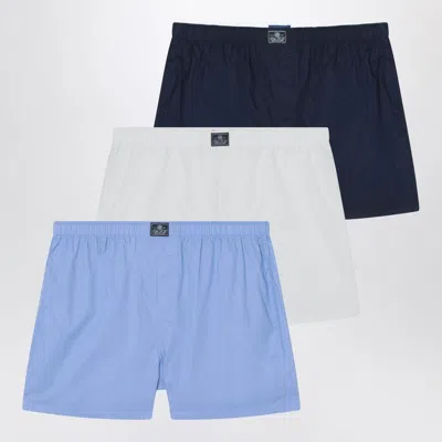 Polo Ralph Lauren Set Of Three Cotton Boxers In Multi