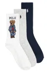 Polo Ralph Lauren Polo Bear And Polo Pony Socks In Multi