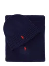 Polo Ralph Lauren Set Sciarpa E Cappello In Blue