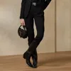 Polo Ralph Lauren Seth Wool Crepe Tuxedo Pant In Black
