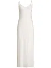 Polo Ralph Lauren Embellished Shanna Maxi Dress In White