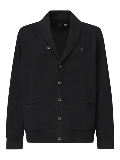 Polo Ralph Lauren Shawl-collar Button Cardigan In Black