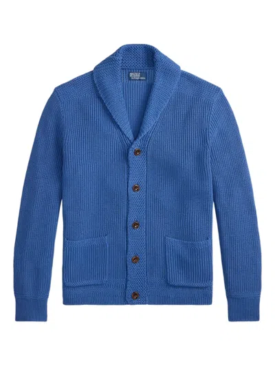 Polo Ralph Lauren Shawl-collar Cardigan In Blue