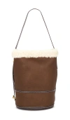 Polo Ralph Lauren Bellport Shearling Sling Bucket Bag