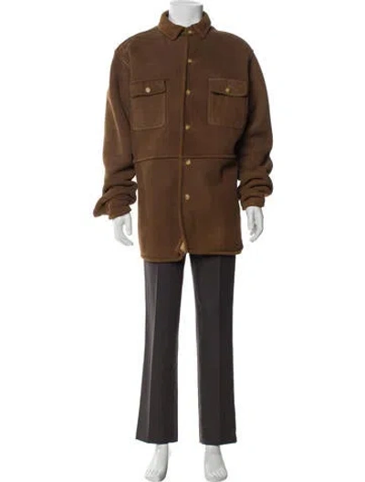 Pre-owned Polo Ralph Lauren Shearling Parka In Brown