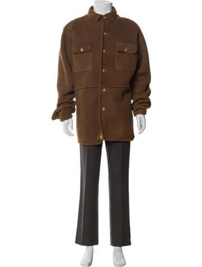 Pre-owned Polo Ralph Lauren Shearling Parka In Brown