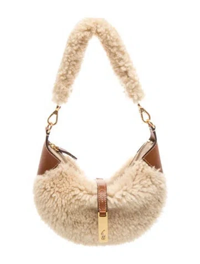 Pre-owned Polo Ralph Lauren Shearling Polo Id In Neutral