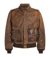 Polo Ralph Lauren Giacca In Pelle Marrone Uomo In Brown