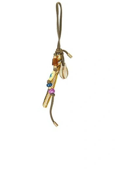 Polo Ralph Lauren Shell Bag Charm In Brown