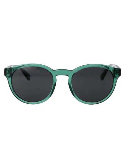 Polo Ralph Lauren Shiny Transparent Green Acetate Sunglasses