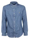 Polo Ralph Lauren Sl Bd Ppc Sp Long Sleeve Sport Shirt In Blue
