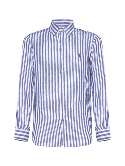 Polo Ralph Lauren Shirt In 5138a Blue White