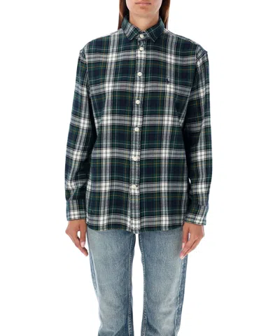 Polo Ralph Lauren Plaid-check Cotton Shirt In Blue