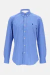 Polo Ralph Lauren Custom-fit Linen Shirt In Blue