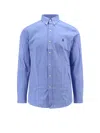 Polo Ralph Lauren Chemise Droite En Coton Stretch In Blue