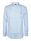 Polo Ralph Lauren Shirt Collared Long Sleeves In Blue