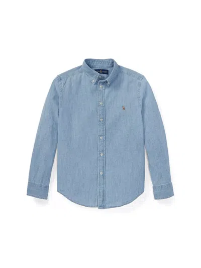 Polo Ralph Lauren Classic Chambray Shirt In Blue