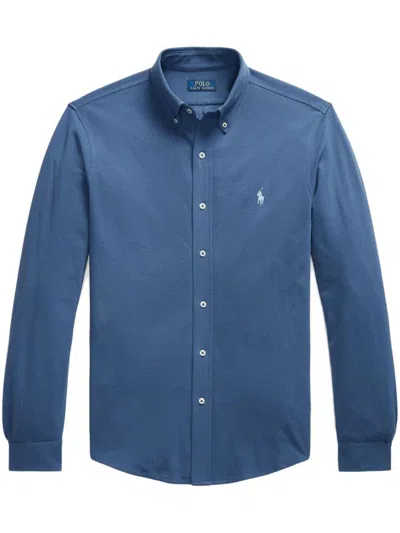 Polo Ralph Lauren Polo Pony-embroidered Cotton Shirt In Old Royal