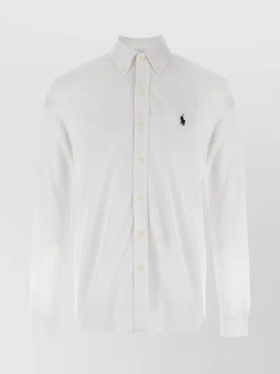 Polo Ralph Lauren Shirt Collar Buttoned Long Sleeves In White