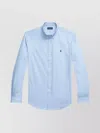 Polo Ralph Lauren Shirt Collared Buttons Long Sleeves In Blue