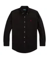 Polo Ralph Lauren Custom-fit Garment Dyed Oxford Shirt In Black
