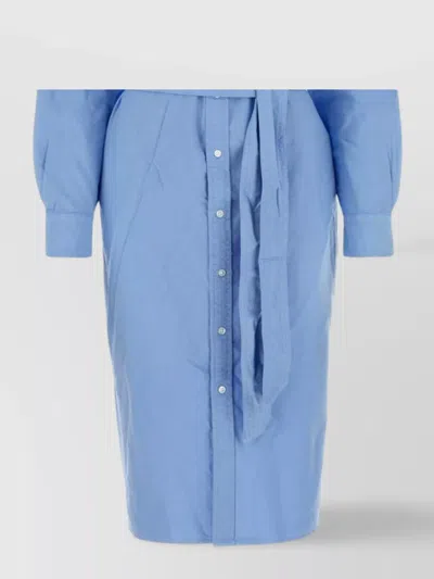 Polo Ralph Lauren Shirt Dress Waist Tie In Blue