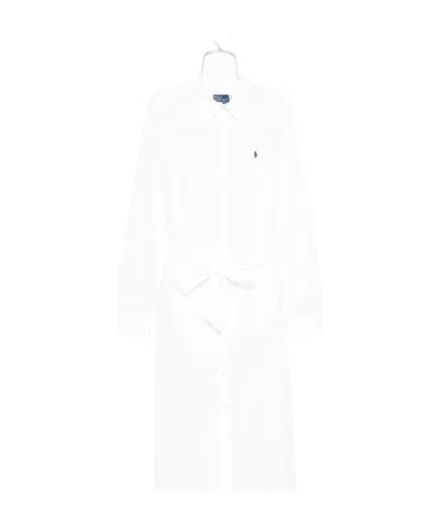 Polo Ralph Lauren Shirt Dress In White