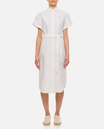 Polo Ralph Lauren Shirt Dress In White