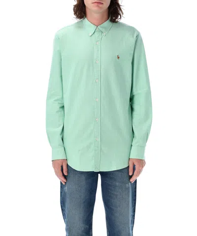Polo Ralph Lauren Long Sleeve Sport Shirt In Gray