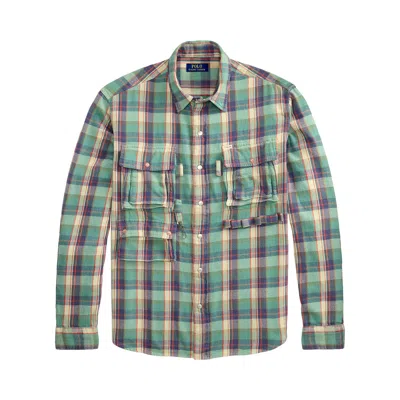 Pre-owned Polo Ralph Lauren Shirt 'green Pink Multi' | Multi-color | Men's Size Xl In Multicolor
