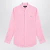 Polo Ralph Lauren Linen Shirt Custom Fit Collar Sleeves In Pink