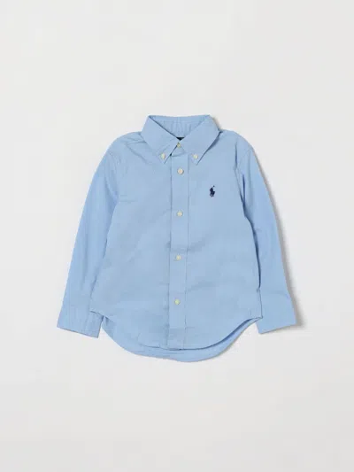 Polo Ralph Lauren Shirt Kids Color Gnawed Blue
