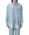Polo Ralph Lauren Denim Shirt With Long Sleeves And Chest Pocket In Lightblue