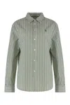 Polo Ralph Lauren Shirt Made Of Cotton And Linen In Green
